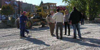 Avanzan las obras del aparcamiento municipal del Barrio de la Estación