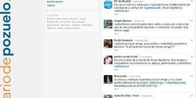 Cientos de amigos y compañeros dan su último adiós a Álvaro Spottorno en Twitter