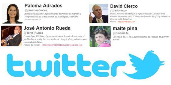 ¿A qué políticos de Pozuelo sigue en Twitter?