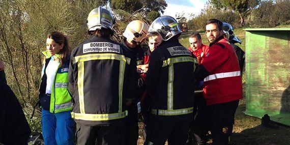 Un herido grave en un accidente laboral en Monteclaro