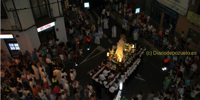 Pozuelo despide las fiestas de la Estación con la procesión en honor a la Virgen del Carmen