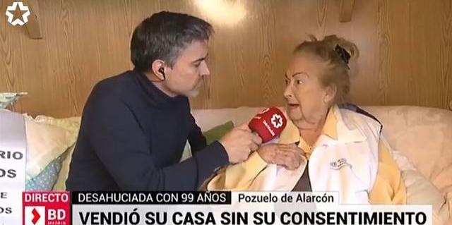 La anciana de 99 años desahuciada en Pozuelo trasladada al hospital por hipotermia 