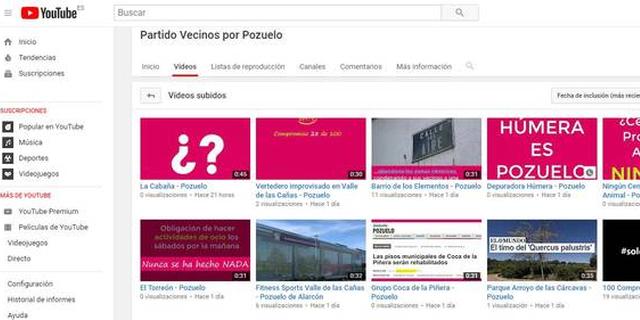 Vecinos por Pozuelo presenta su canal de YouTube con las propuestas de campaña