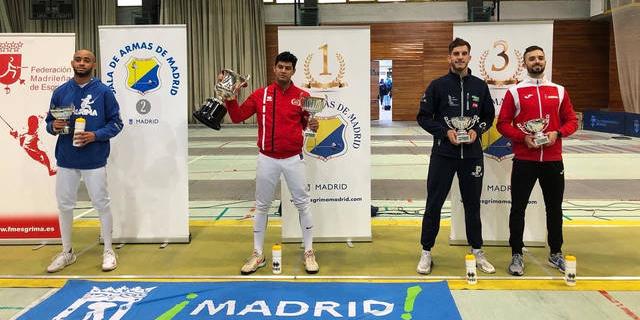 Juan Pedro Romero, del Club Esgrima Pozuelo, logra la medalla de bronce en el Torneo Nacional senior de Madrid