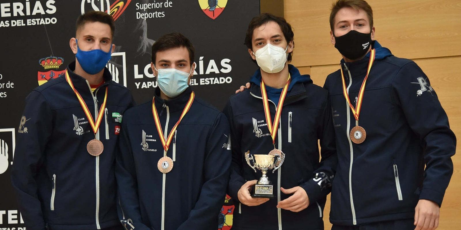 El Club Esgrima Pozuelo gana cuatro medallas en los Campeonatos de España