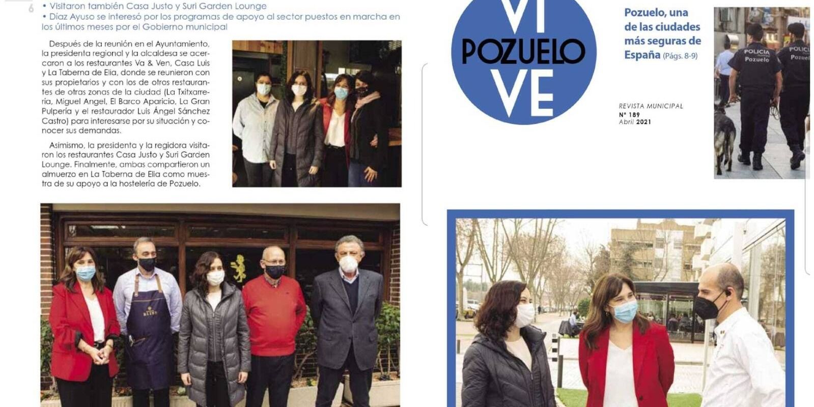 El PSOE denuncia el uso partidista de la revista Vive Pozuelo en la precampaña del 4M  