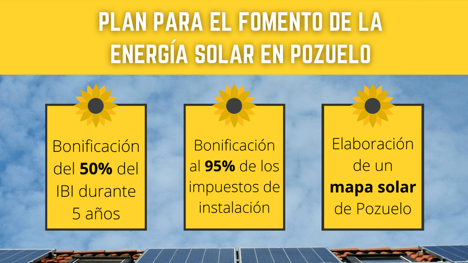 Somos Pozuelo presenta un plan para fomentar las energías renovables   