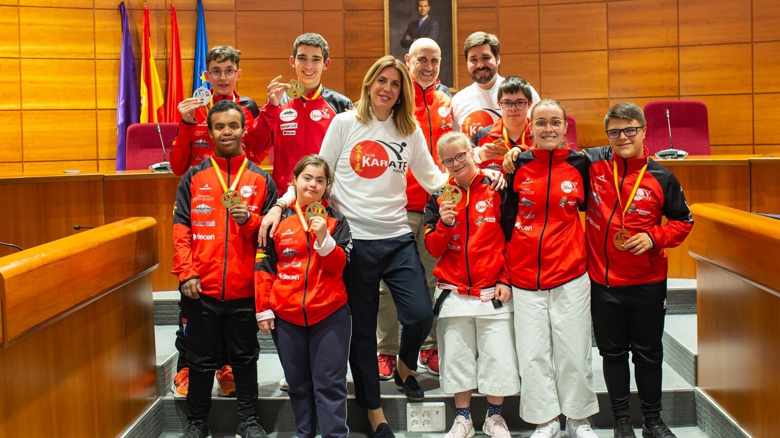 Reconocimiento municipal a los Campeones de España del Club Karate Pozuelo