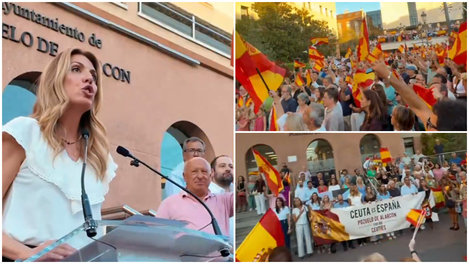 Pozuelo se moviliza en apoyo a Ceuta en la Plaza Mayor