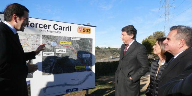 El tercer carril de la M-503 de Pozuelo se inaugura cinco meses antes de lo previsto