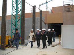 El alcalde visita las obras de la nueva Escuela Municipal de Música y Danza