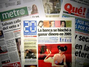 La crisis llega a la prensa gratuita