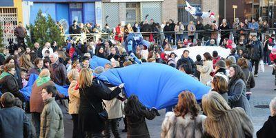 Los vecinos de Pozuelo celebraron este pasado fin de semana el tradicional Manteo del Pelele