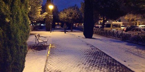 La nieve llega a Pozuelo