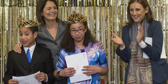 Alumnos de los proyectos de menores de Pozuelo celebran su fiesta navideña