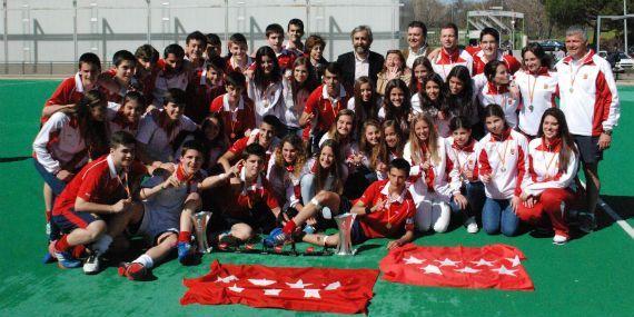 Siete jugadores del Hockey Pozuelo convocados con las selecciones nacionales inferiores