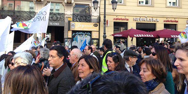 Paloma Adrados acude a la marcha pro vida del 14-M