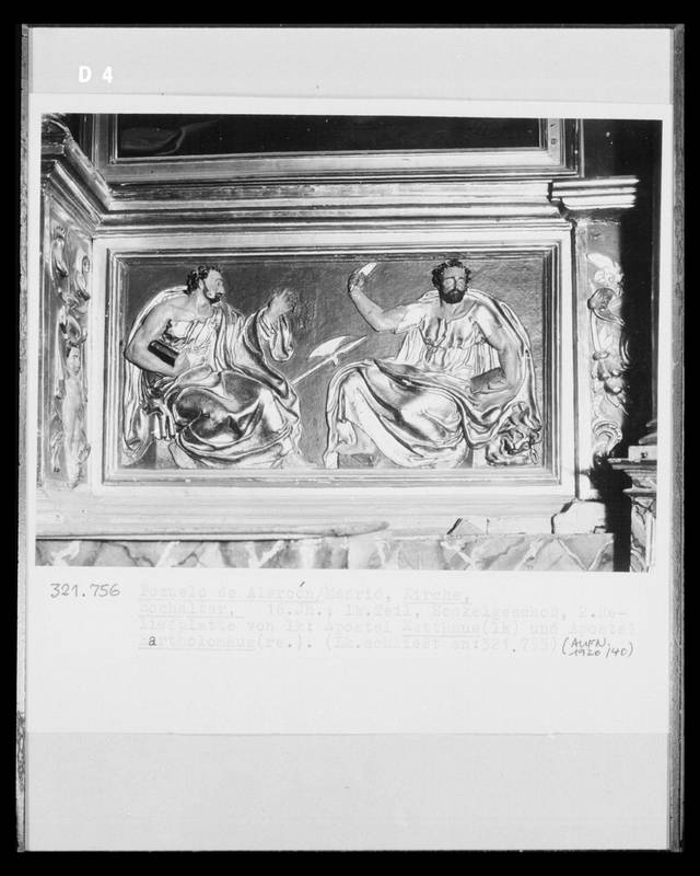 detalle retablo antiguo asuncion pozuelo