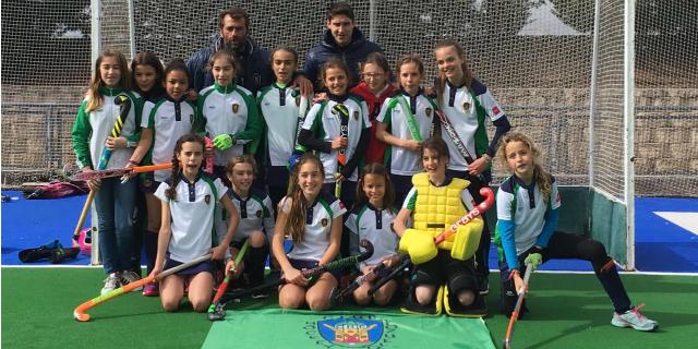 El alevín femenino del CH Pozuelo gana la final de la Copa de Madrid de Hockey