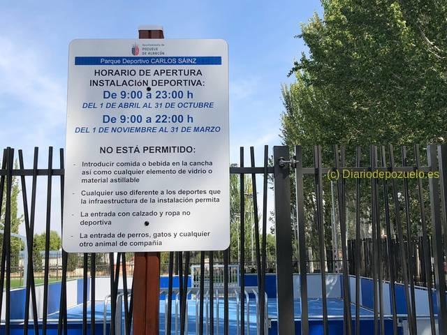 180921 carteles nuevos parque carlos sainz pozuelo