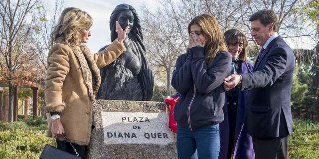 Pozuelo dedica a Diana Quer una plaza y una escultura en el Parque San Juan de la Cruz