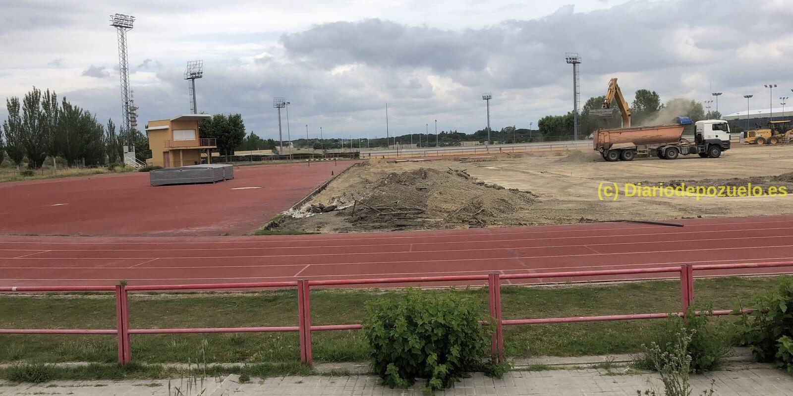 Comienzan las obras de mejora de la pista de atletismo del Valle de las Cañas