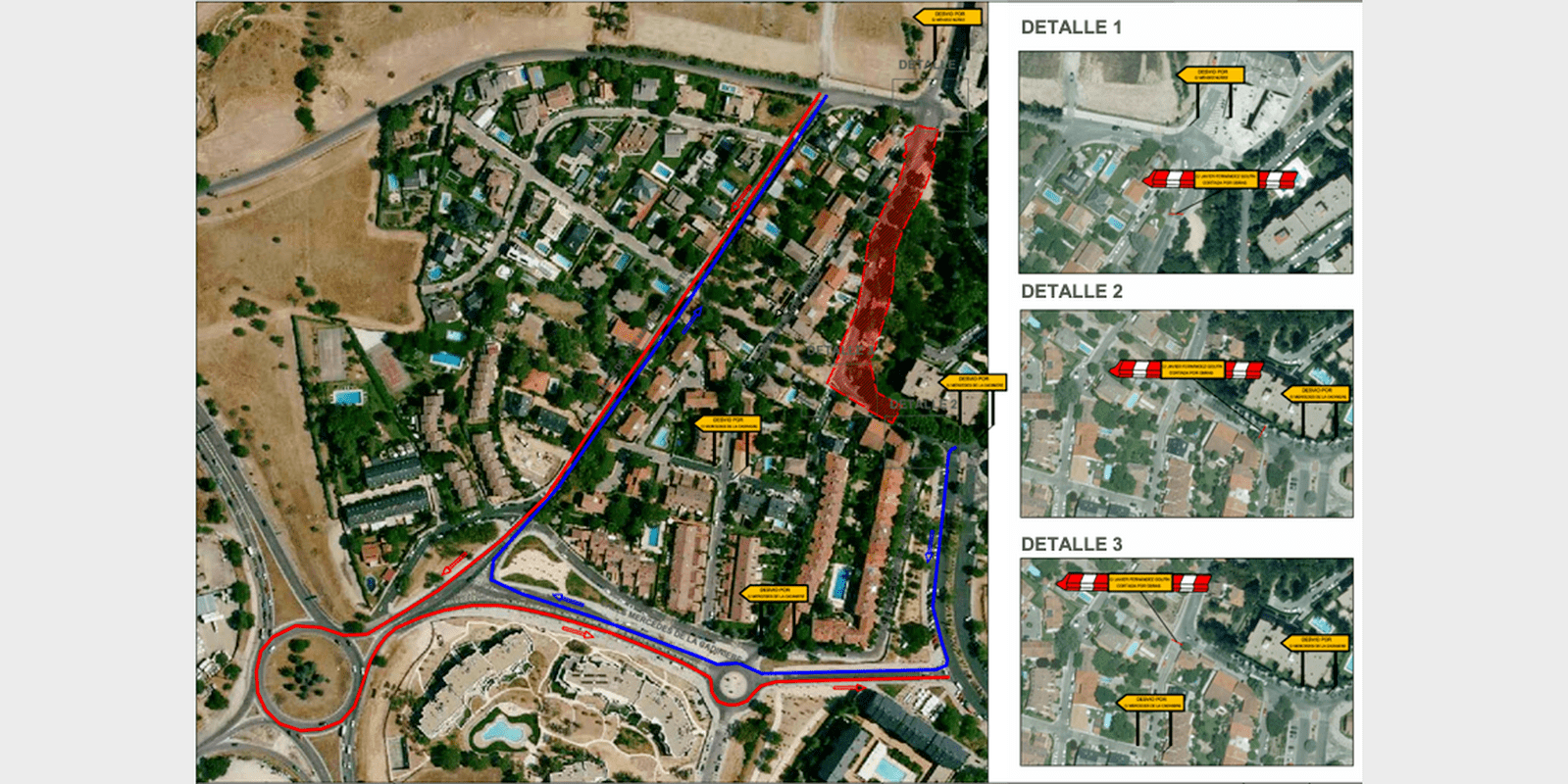 Cortado el tráfico en la calle Javier Fernández Golfín por obras