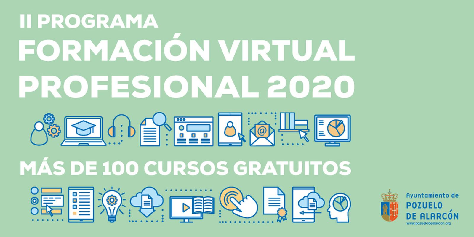 Abierta hasta el 26 de noviembre la inscripción para los cursos del Programa de Formación Virtual de Pozuelo