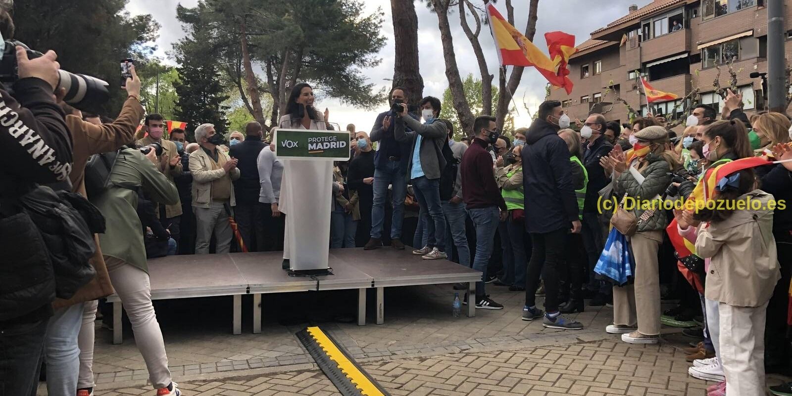 Abascal y Monasterio batieron récord de asistentes a un mitin político en Pozuelo