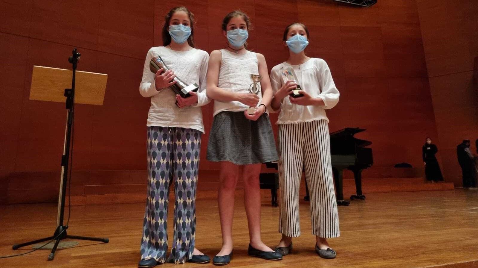 Tres alumnas de la Escuela Municipal de Música de Pozuelo, premiadas en el “Concurso Nacional Sant Anastasi” de Lérida   