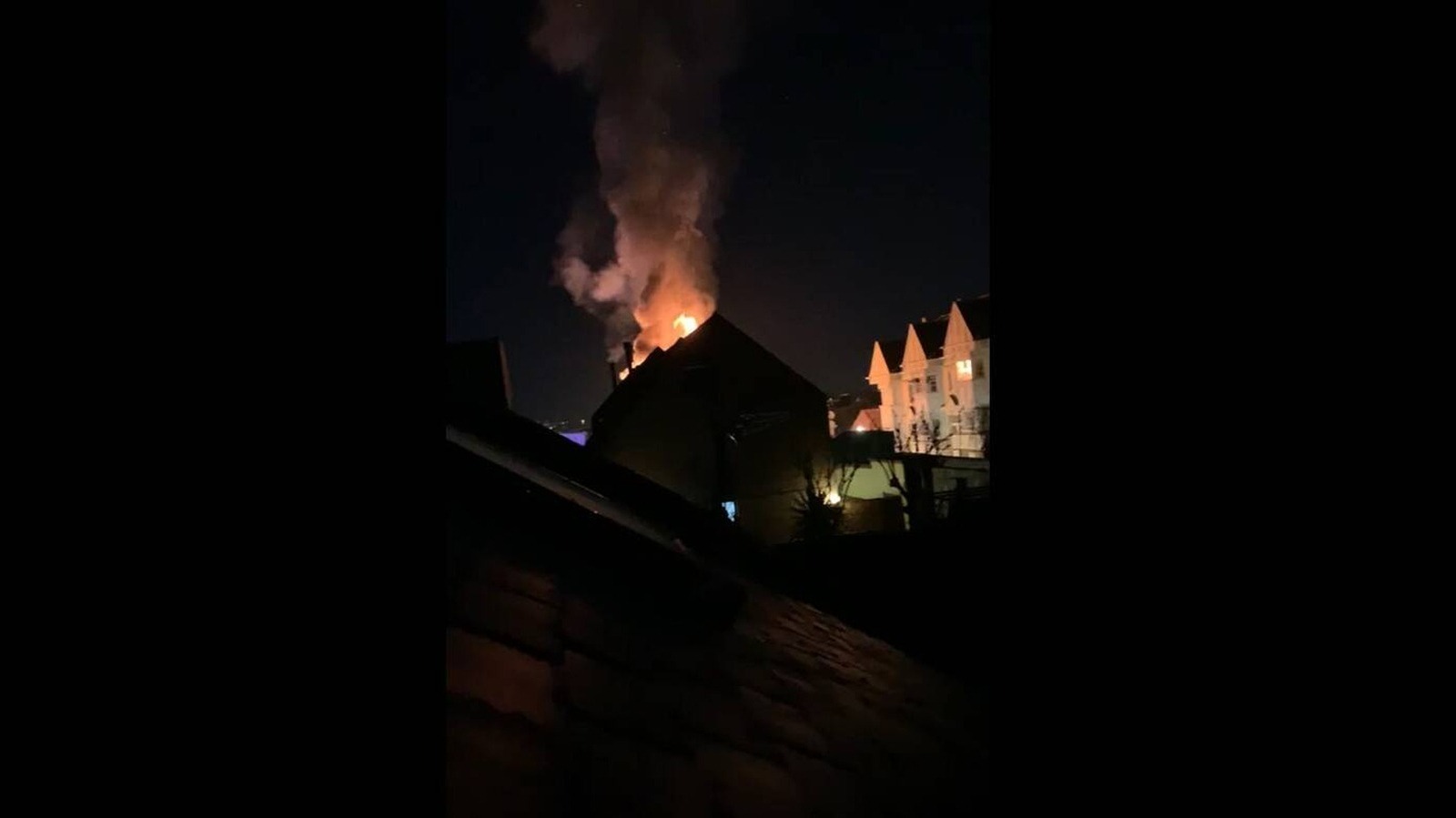 Incendio en la calle Juan Díaz Mula en el barrio de La Estación