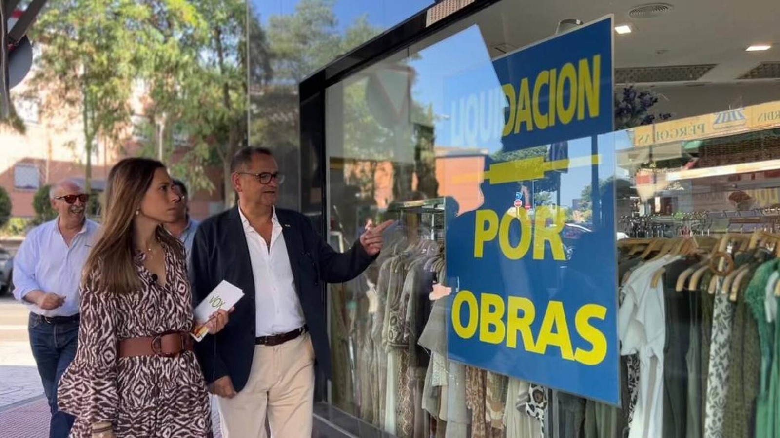 Vox Pozuelo alerta de que los comerciantes están "agonizando" por las obras