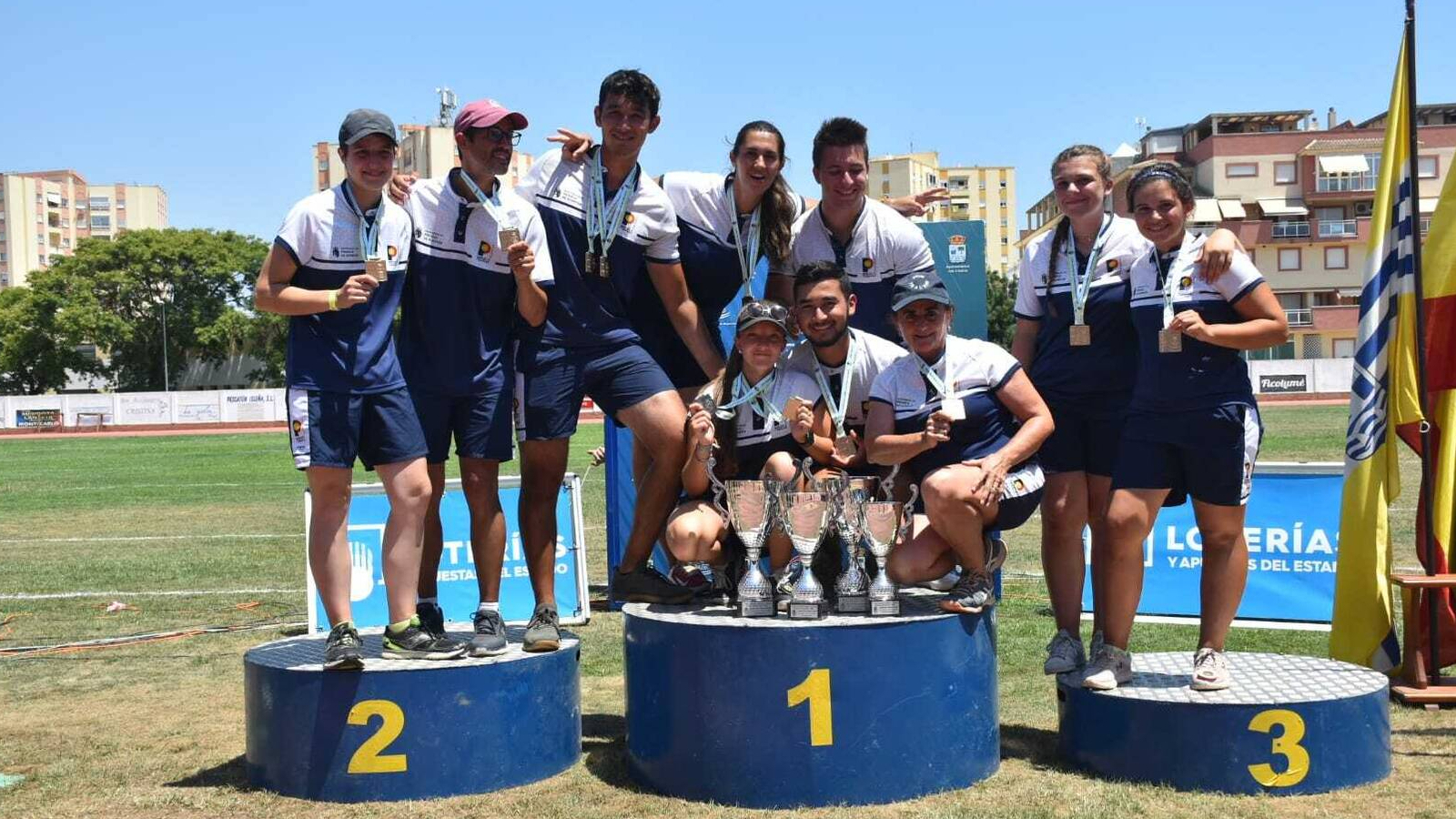 El Club Arqueros de Pozuelo logra tres oros y una plata en las tres categorías de la fase final de la Liga Nacional RFETA de Clubes