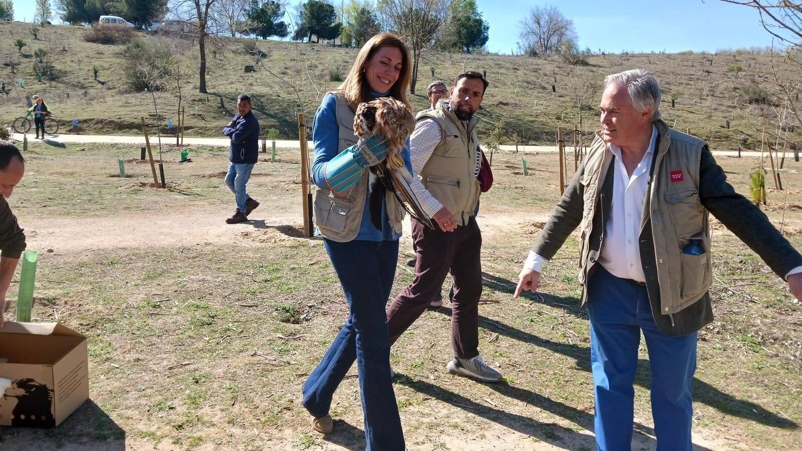 Paloma Tejero visita el entorno de los arroyos Meaques y Valchico tras su acondicionamiento