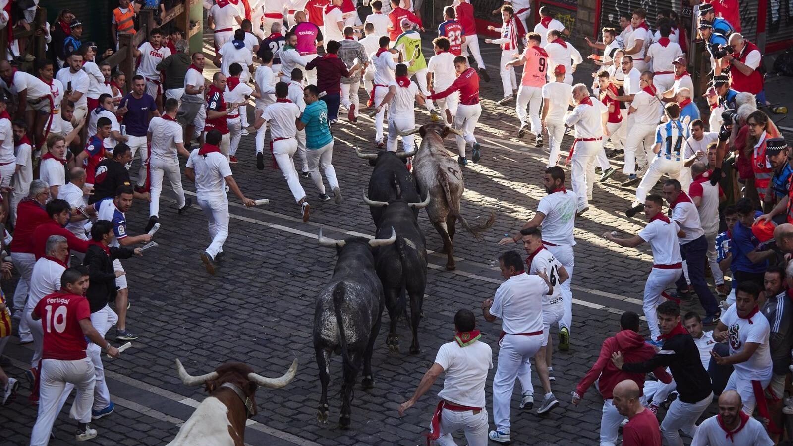 Un corredor de Pozuelo de Alarcón herido en el último encierro de San Fermín