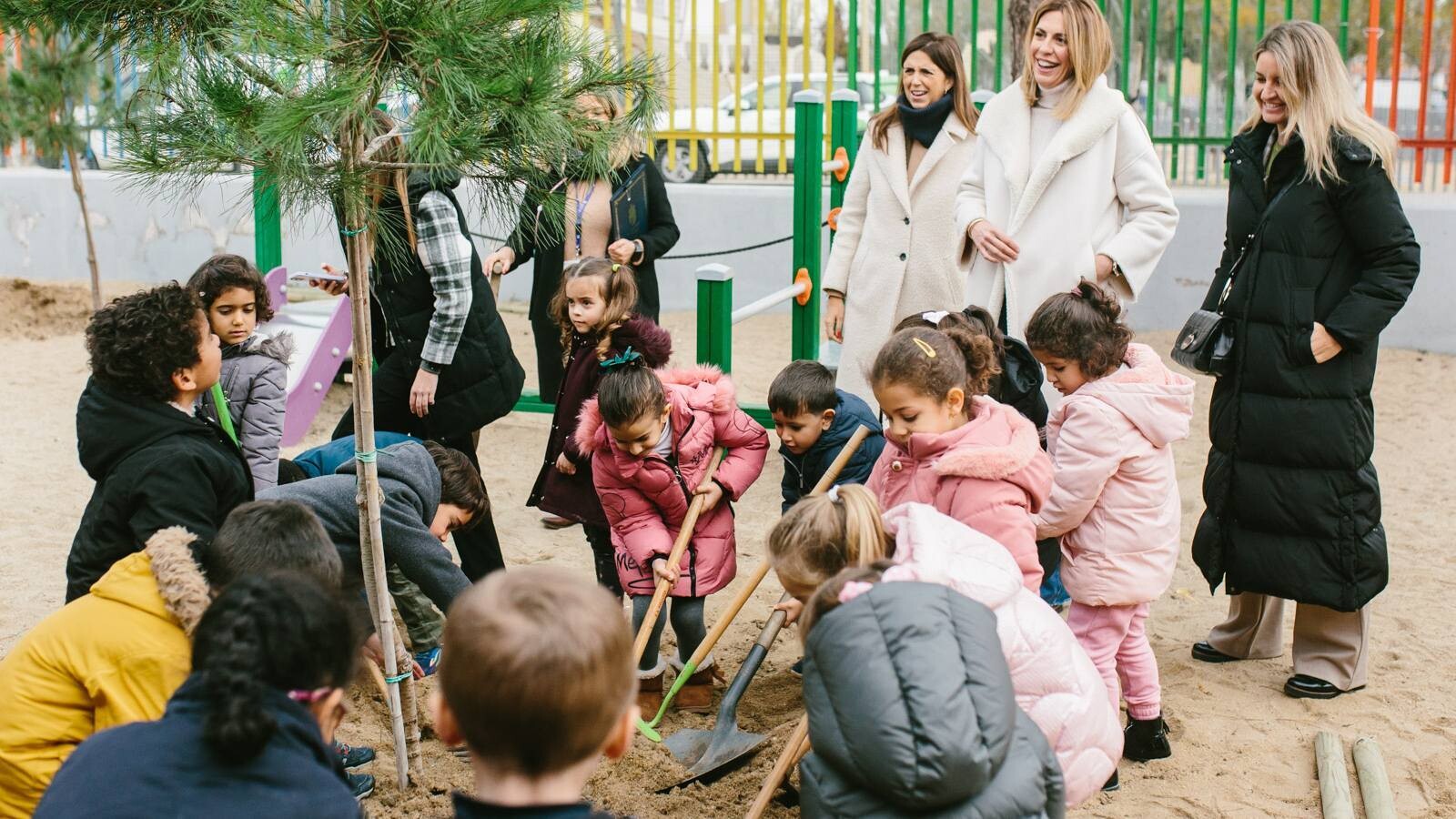 Pozuelo de Alarcón planta 30 árboles en colegios para conmemorar el Día del Maestro