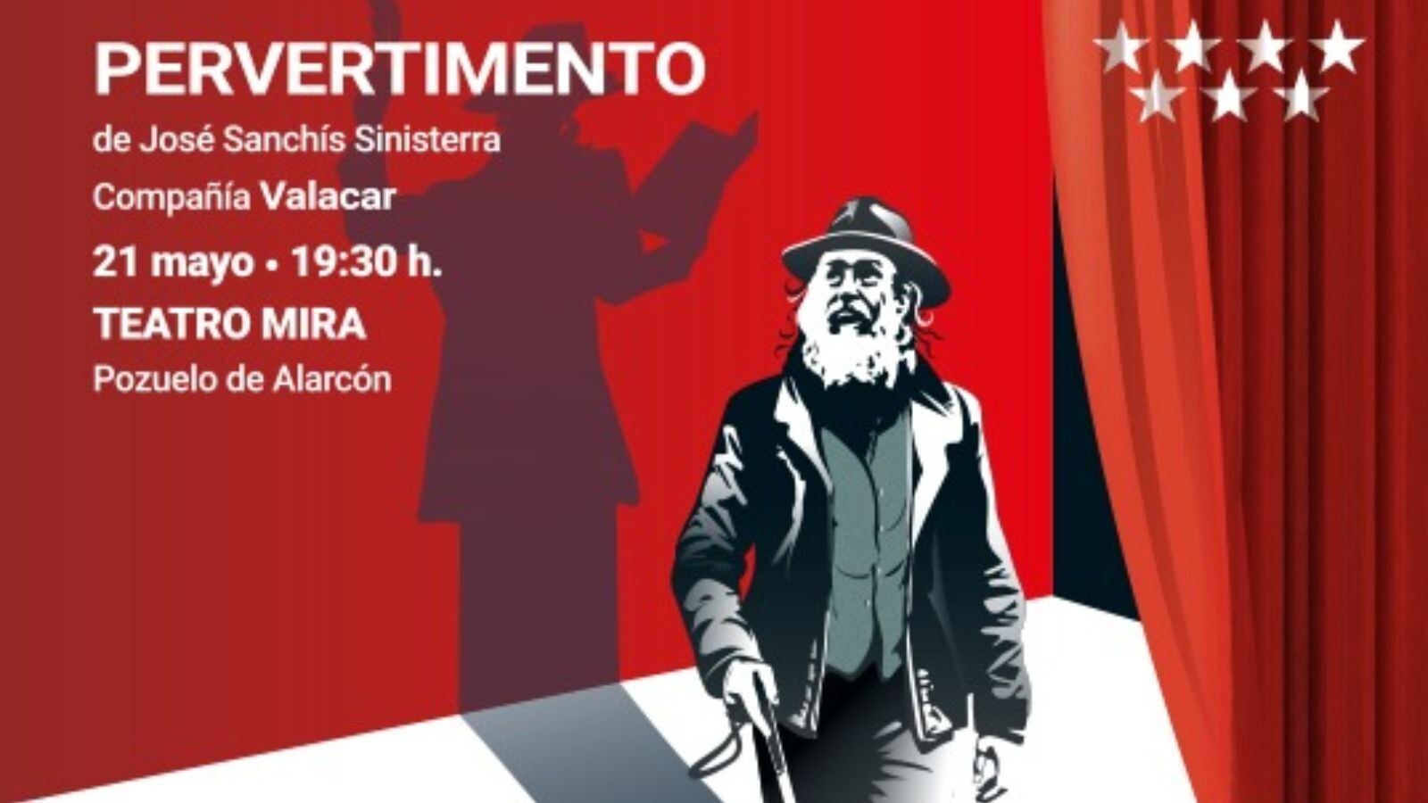 El Teatro MIRA acogerá una función de la Bienal de Teatro ONCE con la obra “Pervertimento”