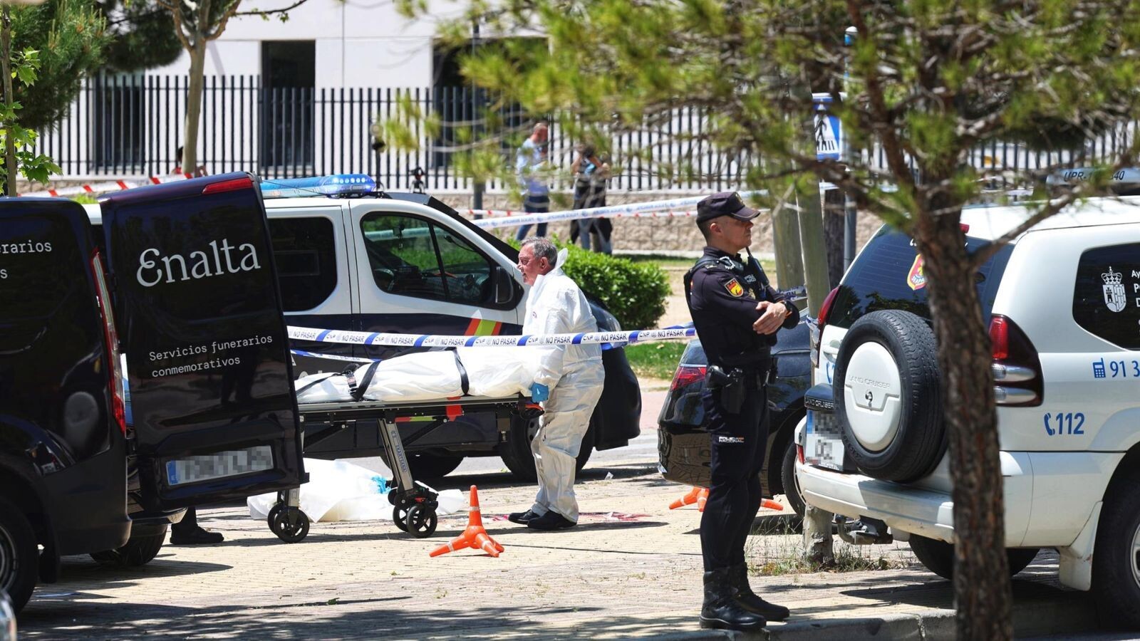 El juez ordena el levantamiento del cadáver de Portnov en Pozuelo