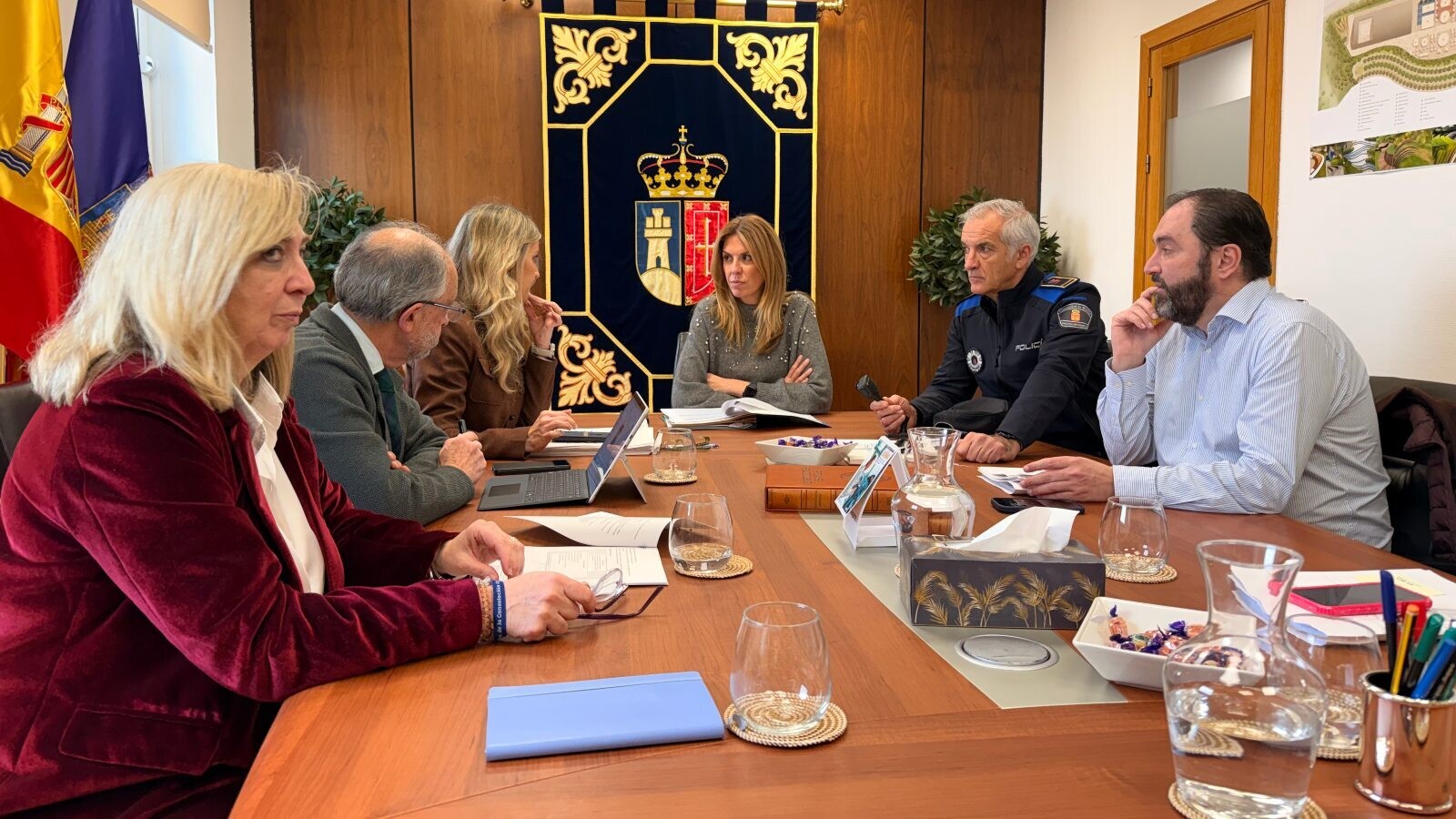 Pozuelo activa su Plan de Inclemencias por la nevada y despliega todos sus medios