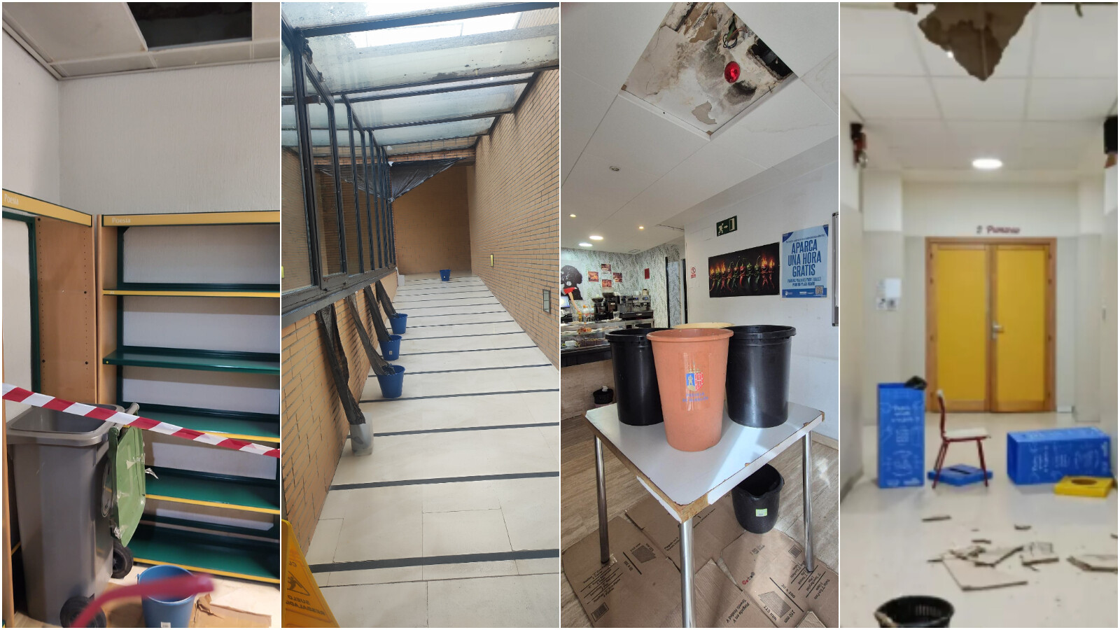 El PSOE denuncia goteras y abandono en centros públicos de Pozuelo