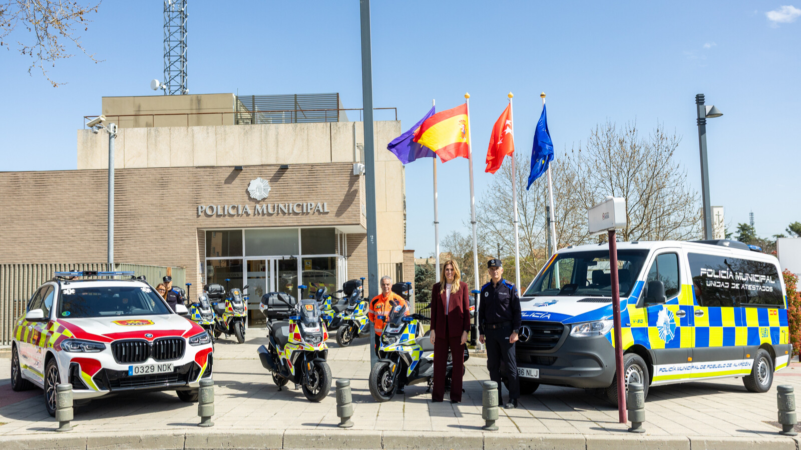 Pozuelo presenta ocho nuevos vehículos para la Policía, SEAPA y Protección Civil