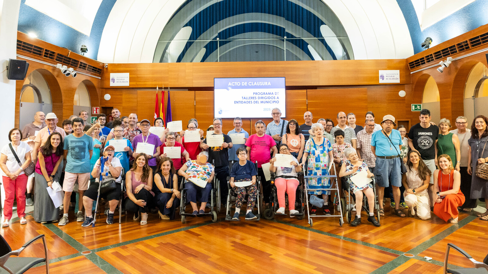 Alumnos con discapacidad de Pozuelo reciben sus diplomas