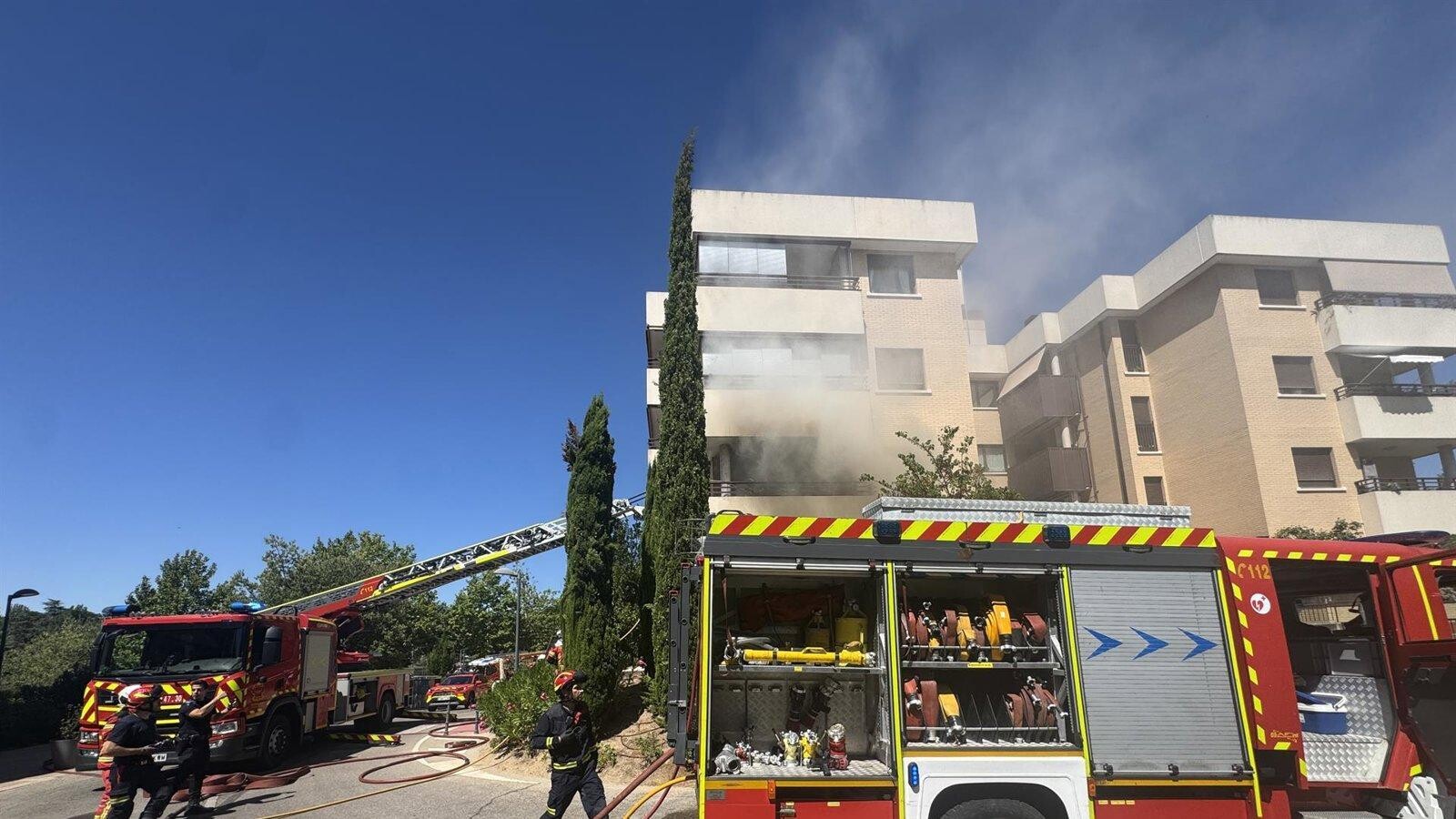 Los Bomberos extinguen un incendio en Pozuelo sin heridos