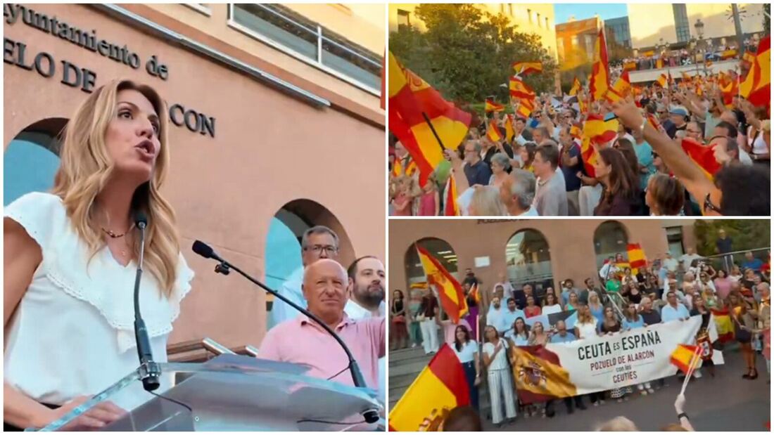 Pozuelo se moviliza en apoyo a Ceuta en la Plaza Mayor